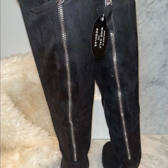 New! Style & Co Haley Black Microsuede Boot Multiple Sizes, Wide Calf - Picture 7 of 10